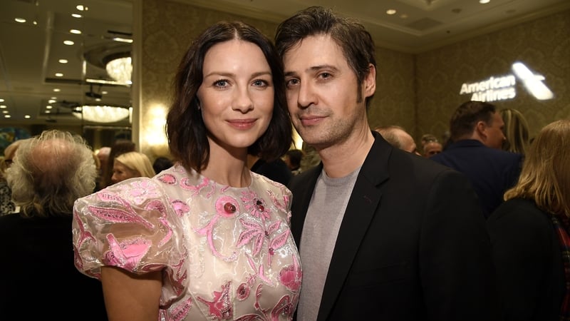 Caitriona Balfe with Tony McGill at the BAFTA Los Angeles Tea Party