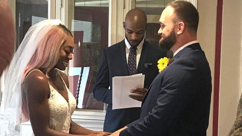 Priscilla Frederick and Ken Loomis tied the knot at a special ceremony in Macroom