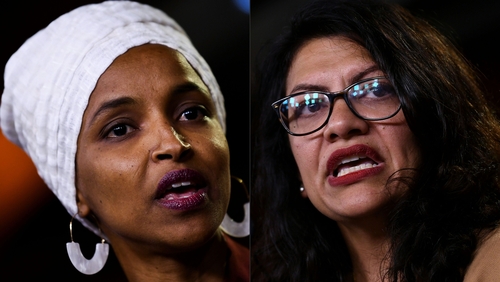 Ilhan Omar (L) and Rashida Tlaib