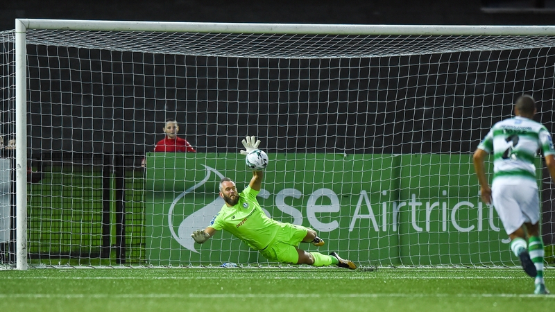 Alan Mannus saves David Parkhouse's penalty
