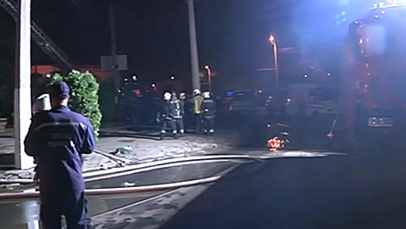 65 firefighters tackled the blaze at the hotel