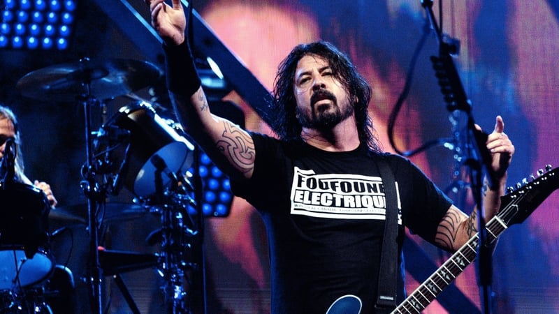 Dave Grohl performing with Foo Fighters at Sziget festival in Hungary last week