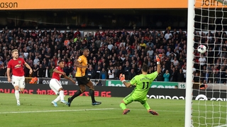 Anthony Martial of Manchester United scores