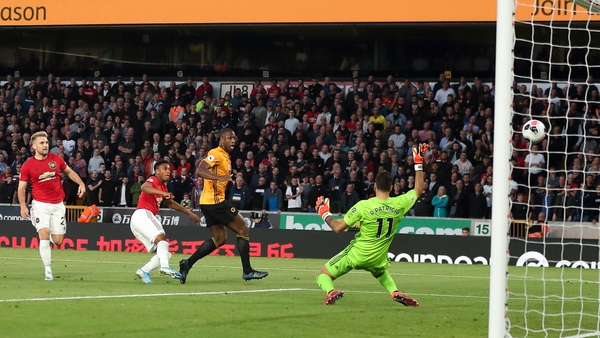 Anthony Martial of Manchester United scores