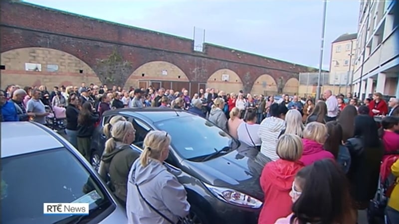 Ballybough residents gather in support of Paddy Hansard