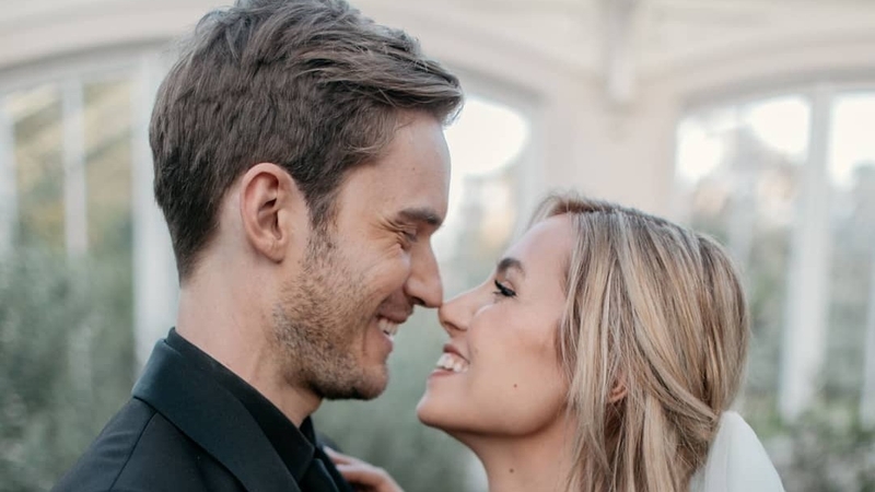 YouTube star PewDiePie has tied the knot