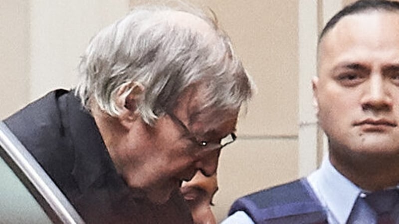 George Pell arriving at the Supreme Court of Victoria to hear its ruling