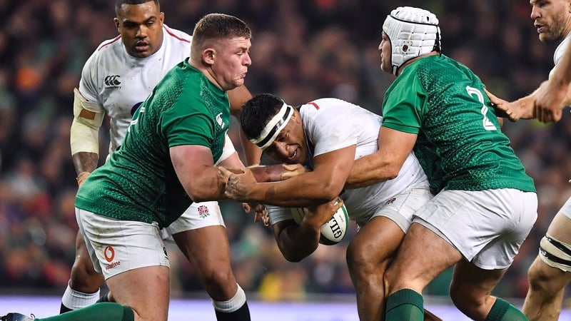 Mako Vunipola in action against Ireland last February