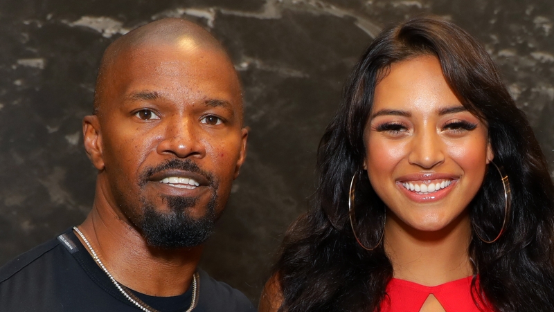 Jamie Foxx and Sela Vave (photographed at an event in Hollywood last month) - "I spoke to that girl's mom and she put her trust in me"
