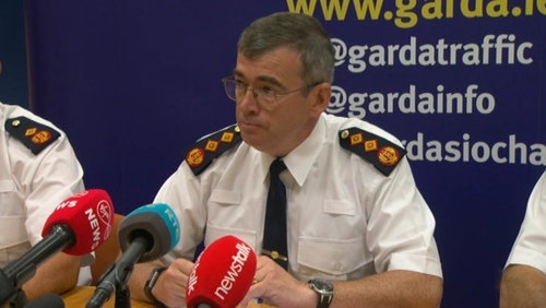 Commissioner Drew Harris announcing the restructuring plans
