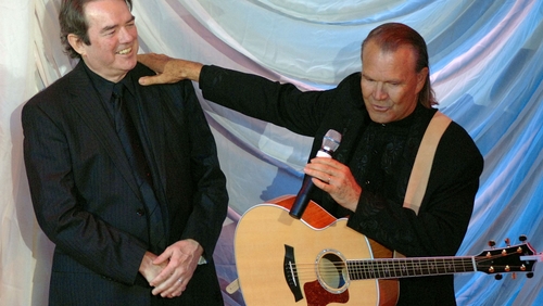 Dream team: Jimmy Webb and Glen Campbell pictured in 2006