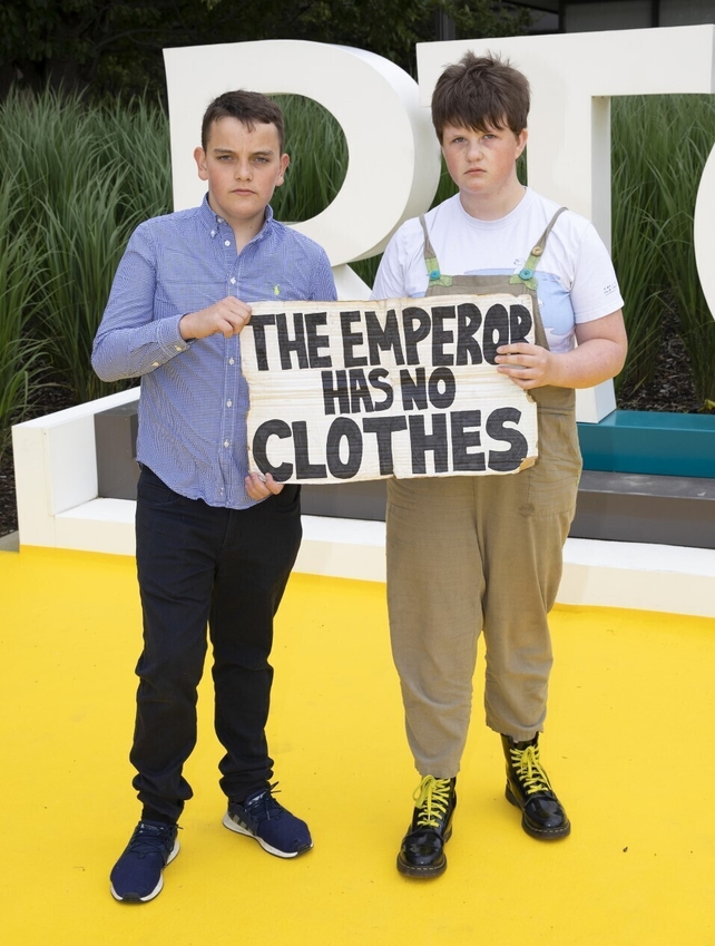 Youth Climate Activists James Dunne and Saoi O'Connor