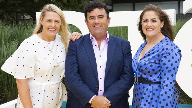 RTÉ Sport's Jacqui Hurley, Des Cahill and Fiona Coughlan