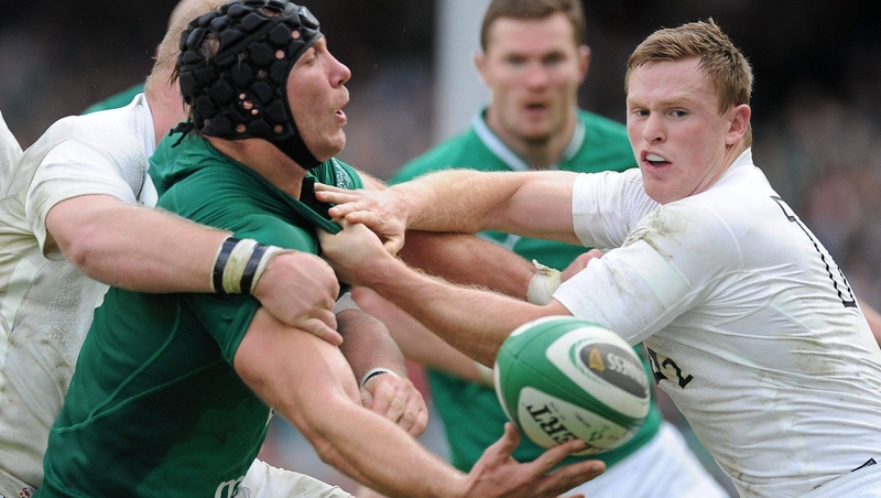 Stephen Ferris during the friendly with England in 2011