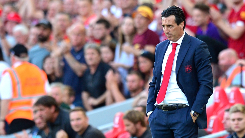 Arsenal manager Unai Emery
