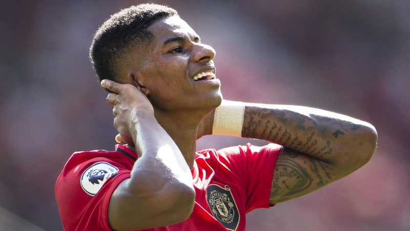 Marcus Rashford received numerous abusive posts on social media after his penalty miss against Crystal Palace.