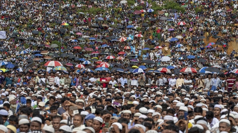 Rohingya refugees commemorate the second anniversary of the 2017 crisis