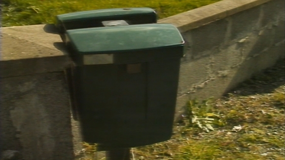 Roadside mailboxes.