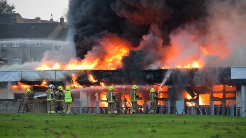 Firefighters worked through the night to contain the blaze (Pic: @Euans_EP)