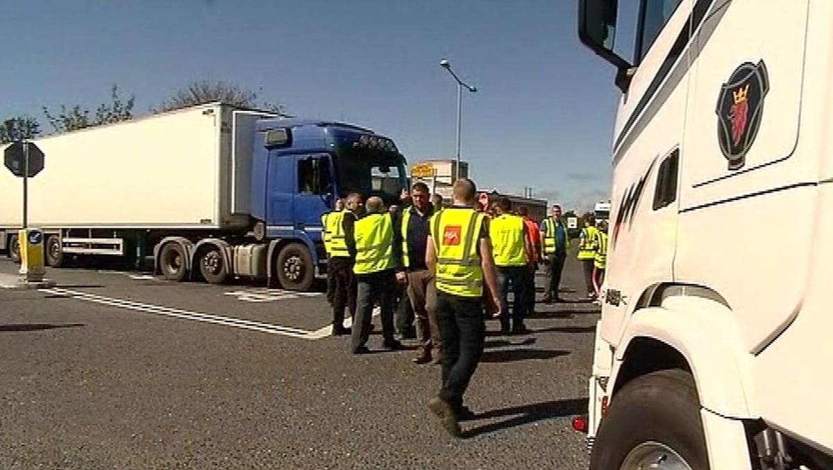 Man arrested at Cavan meat plant protest
