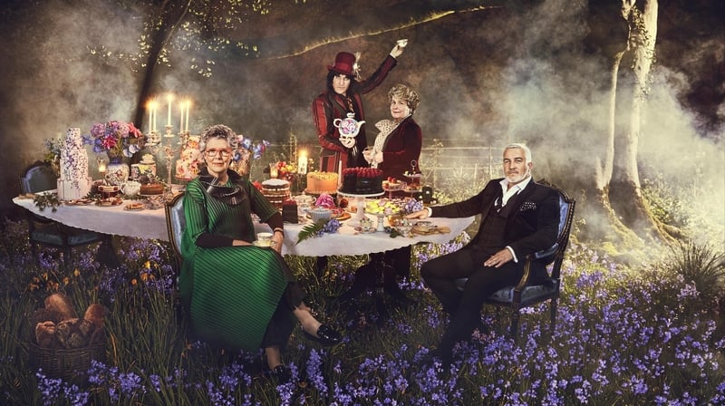 The Bake Off gang pre-pandemic