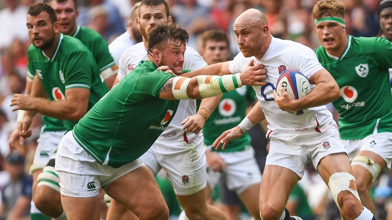 Andrew Porter grabs Willi Heinz during Saturday's game