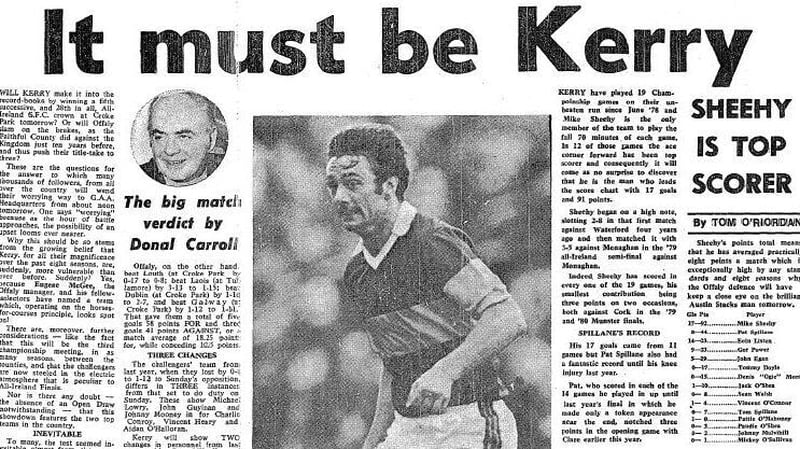 An Irish Independent headline from Saturday 18 September 1982