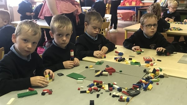 Tom, James, Charlie and Luke start Junior Infants at Cappagh National School
