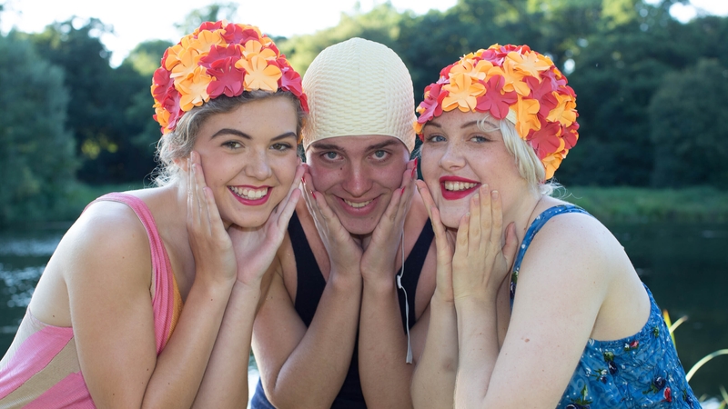 Going for a swim...or a sneaky way to shower!