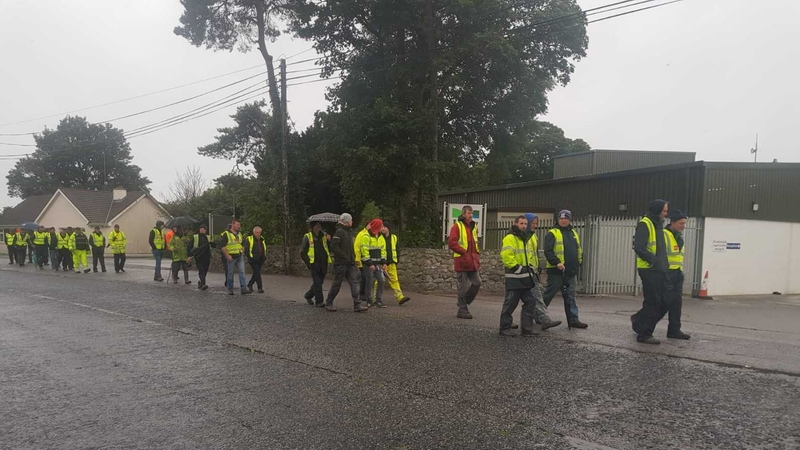 Farmers have been staging pickets outside meat plants for more than 11 days