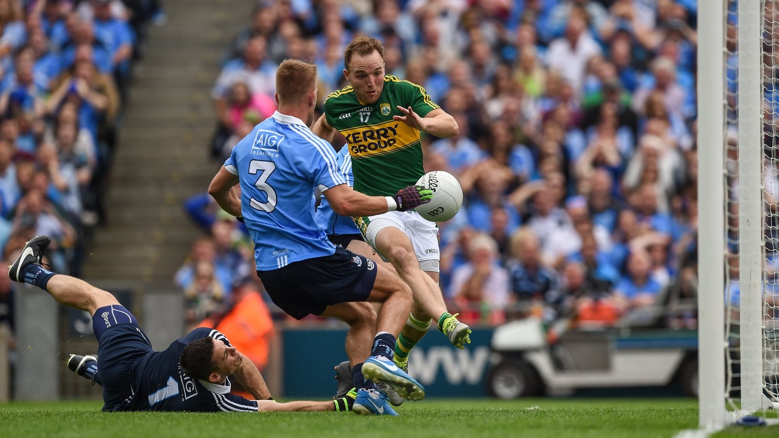 O'Sullivan scores against Dublin in the 2016 All-Ireland football semi-final