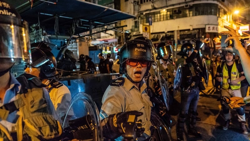 Police carried out a series of raids across the city