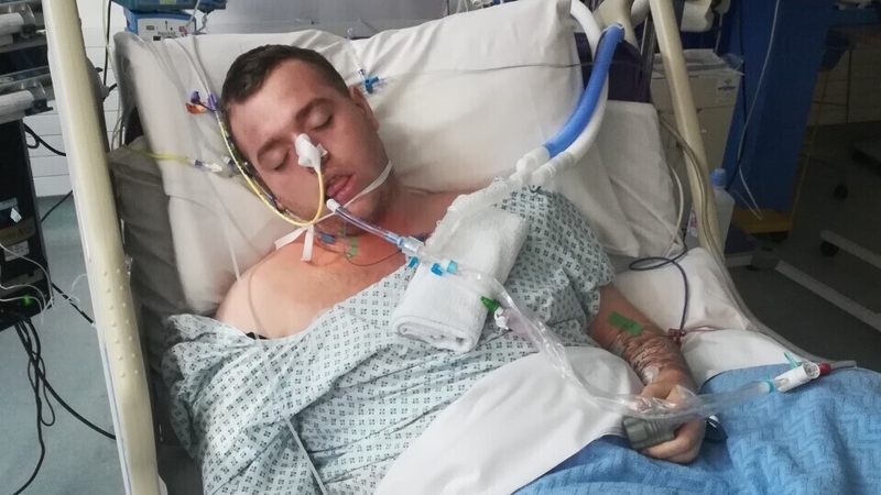 Brandon Webb in an induced coma