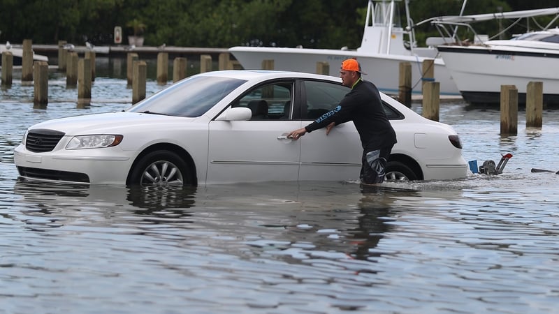 King tide has brought in high water causing additional problems as Dorian threatens to become a Cat. 4 hurricane