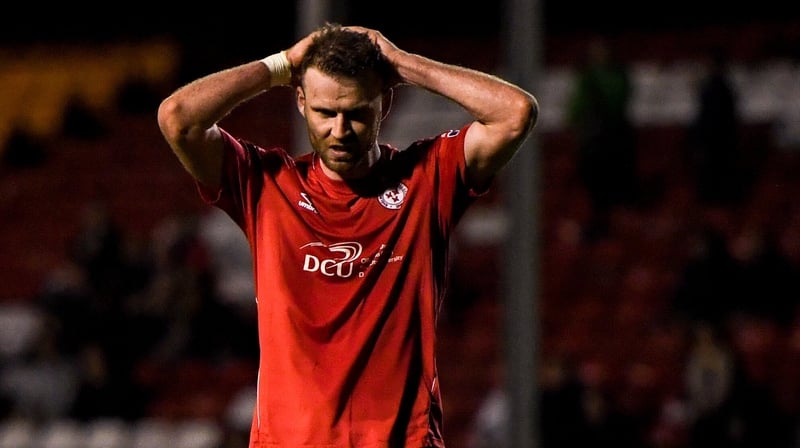 Ciarán Kilduff cuts a frustrated figure at Tolka Park