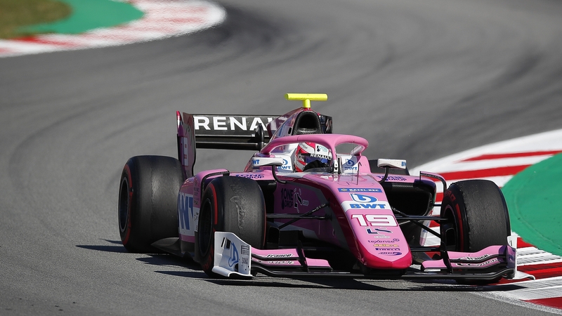 Anthoine Hubert during a practice round in Barcelona earlier this year