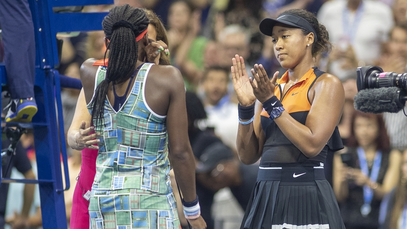 Naomi Osaka invited Coco Gauff to share the post match, on-court interview