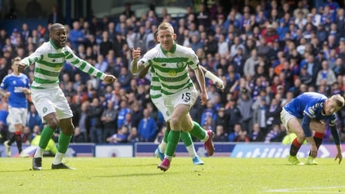 Jonny Hayes celebrates his goal