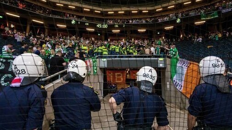 Celtic fans at the Friends Arena