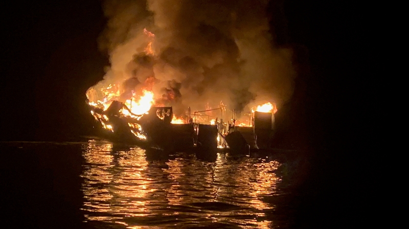 The fire destroyed the boat and killed 34 people