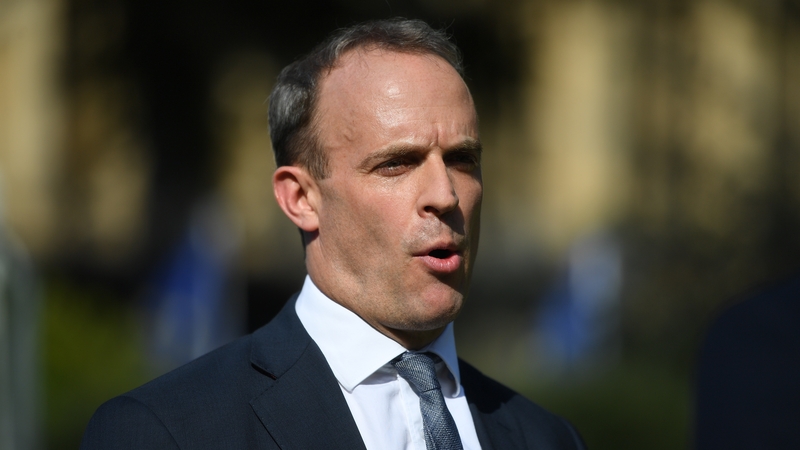 Foreign secretary Dominic Raab said China's behaviour over Hong Kong is unacceptable