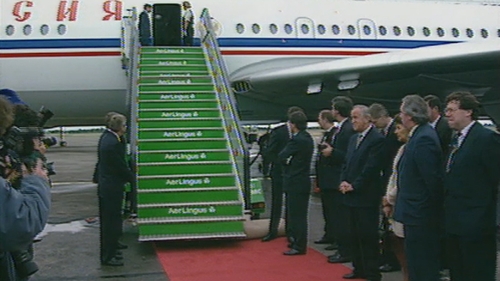 Boris Yeltsin wrote to Albert Reynolds apologising for the 'unfortunate mishap' which prevented their meeting in Shannon