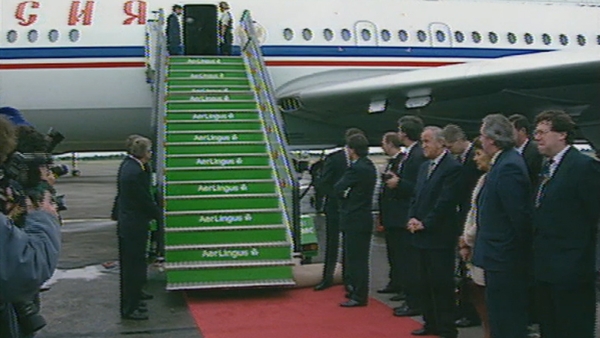 Boris Yeltsin wrote to Albert Reynolds apologising for the 'unfortunate mishap' which prevented their meeting in Shannon