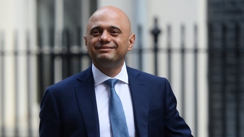 UK finance minister Sajid Javid