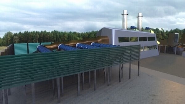 One of the new plants is being constructed in the site of the old ESB Power Station in Lumcloon near Ferbane (Pic: Artist's impression 2010)