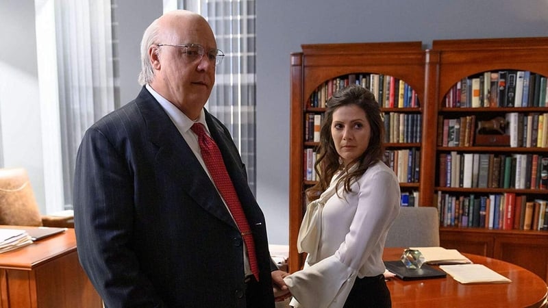 Russell Crowe and Alexsandra Palladino in The Loudest Voice