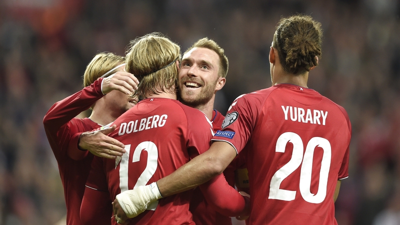 Eriksen scored two penalties for the Danes