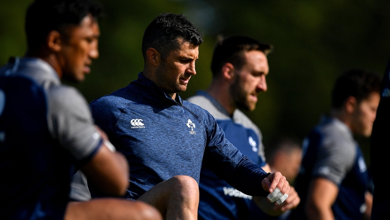 Ireland training yesterday at Carton House