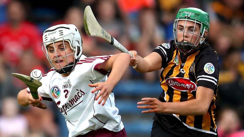 Miriam Walsh of Kilkenny and Galway's Cliodhna Walsh in action during this year's league final