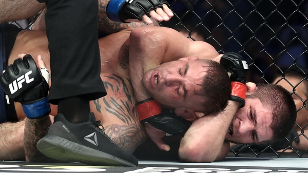 UFC lightweight champion Khabib Nurmagomedov claimed a comprehensive victory